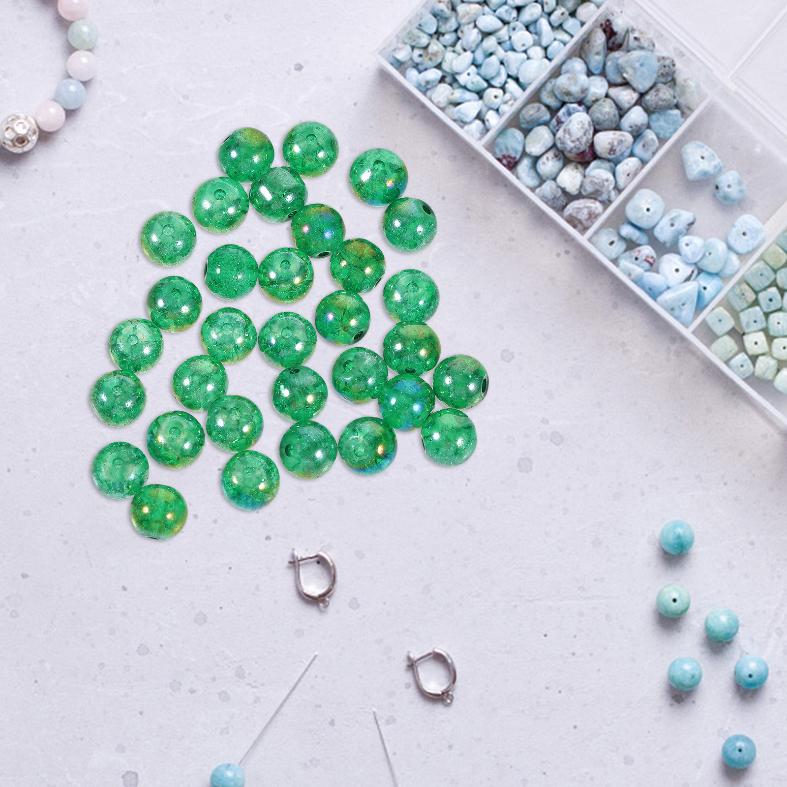 Aquarium Fish Pot - 50Pcs Aquarium Glass Beads Decor Versatile