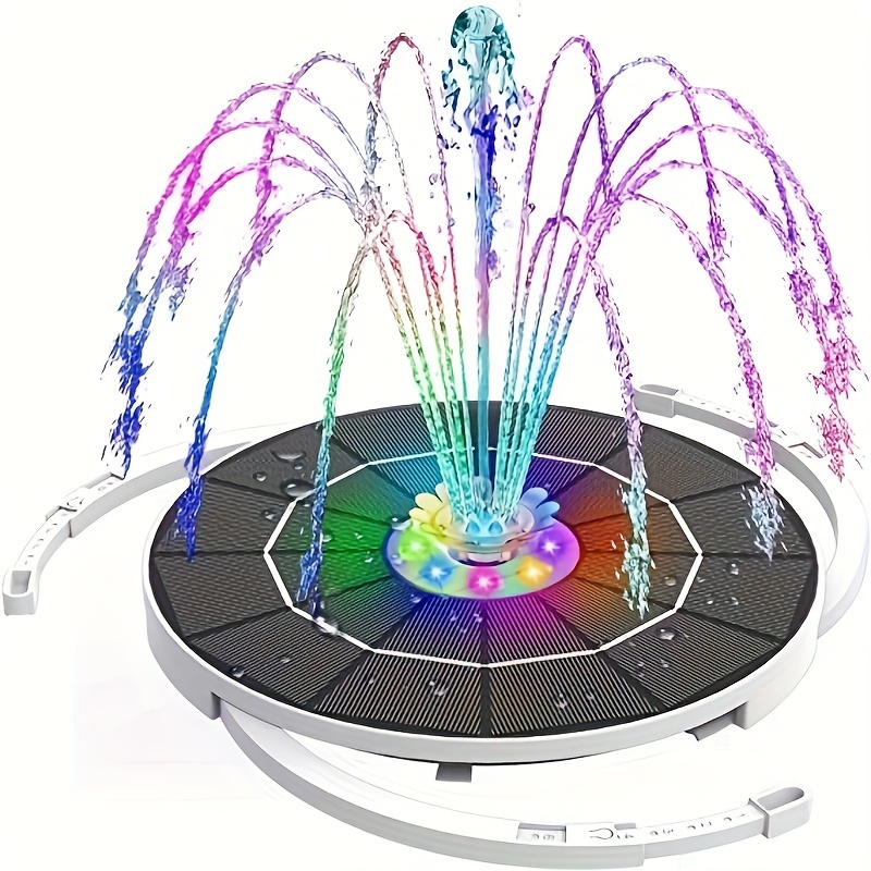 Fish Aquarium Home - 3.5W LED Solar Fountain with Battery,