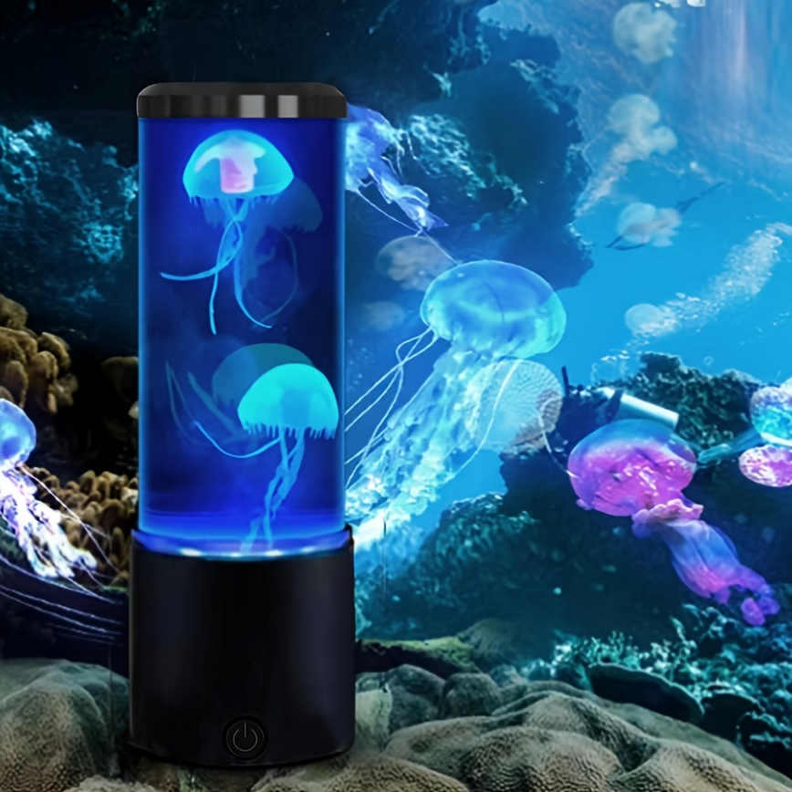 Aquarium Fish Discus - Jellyfish Lava Lamp Aquarium Ocean Night