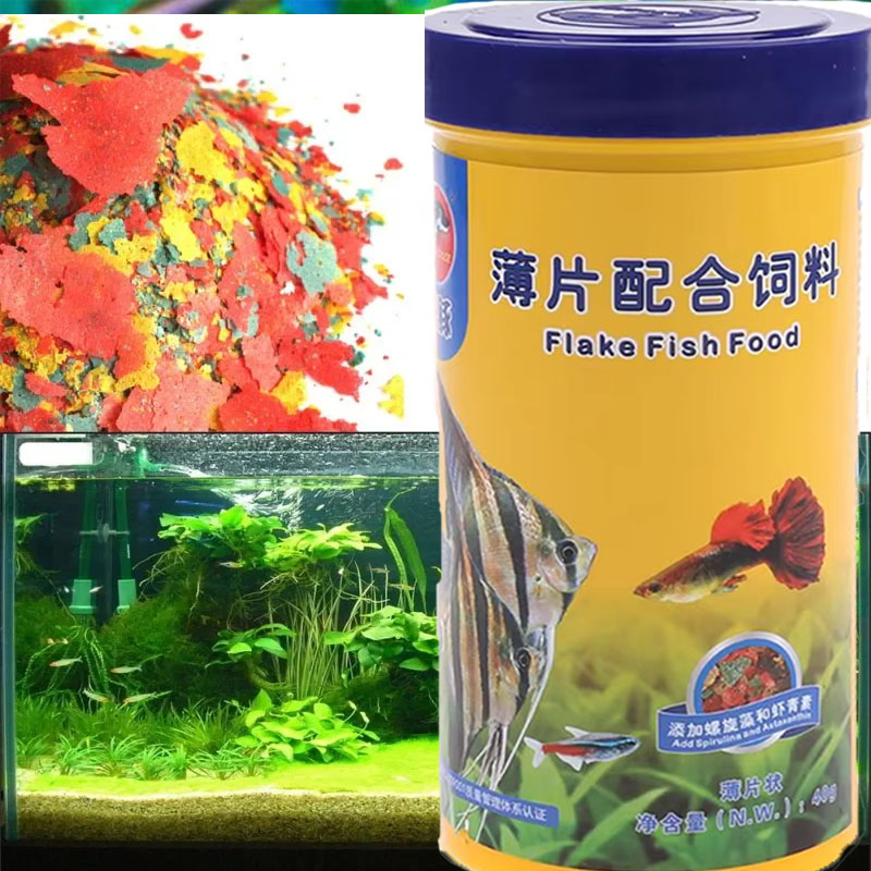 Fish Food Flake - Fish Food Coloring and Brightening Feed