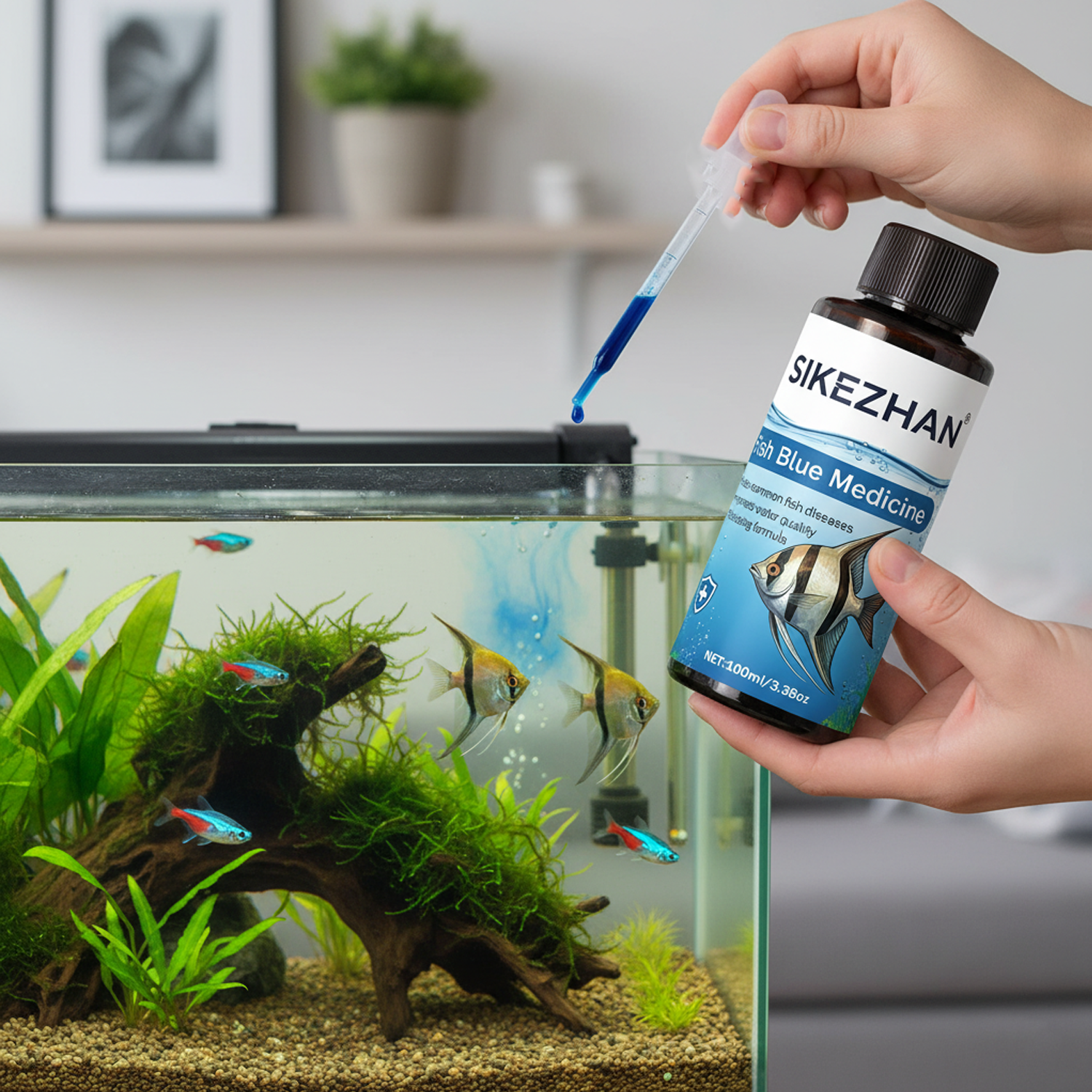 Large 500ml Methylene Blue Fis - Aquarium Fish Medicine บทวิจารณ์และราคา