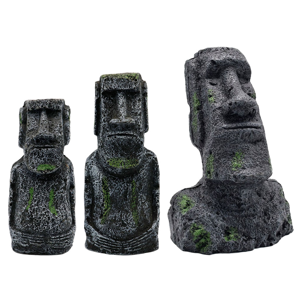 Aquarium Moai Statues Easter I - Aquarium Fish Pot บทวิจารณ์และราคา