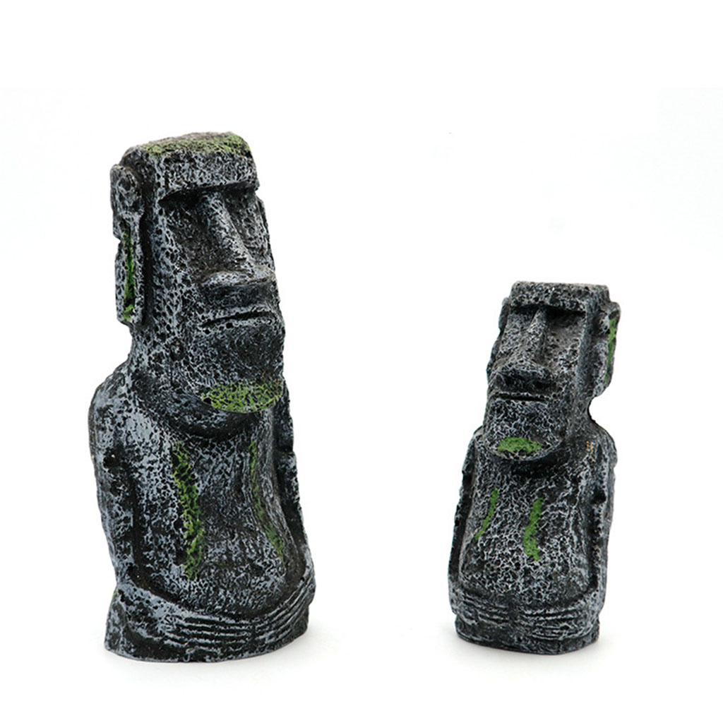 Aquarium Moai Statues Easter I - Aquarium Fish Pot บทวิจารณ์และราคา