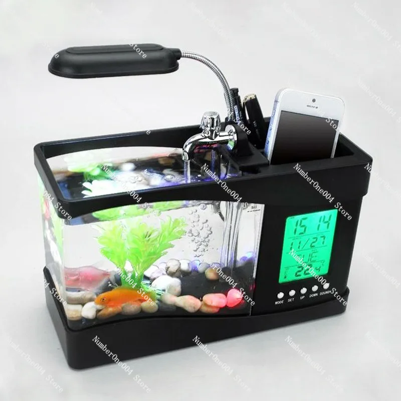 Mini Small Fish Tank Creative  - Aquarium Fish Logo บทวิจารณ์และราคา