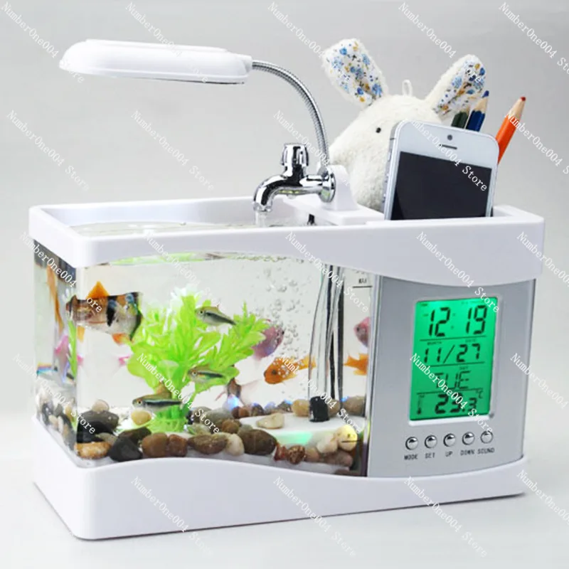 Mini Small Fish Tank Creative  - Aquarium Fish Logo บทวิจารณ์และราคา