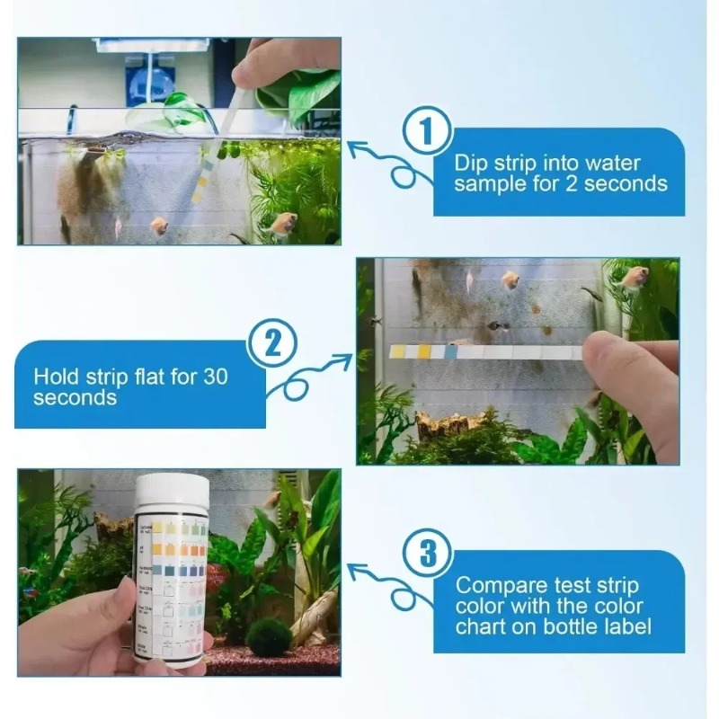 Aquarium Test Strip  Freshwate - Aquarium Fish Quality บทวิจารณ์และราคา