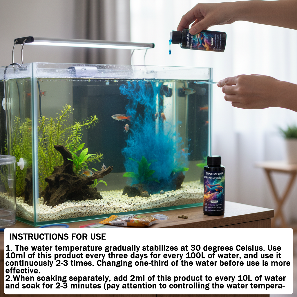 Methylene Blue Solution Orname - Aquarium Fish Medicine บทวิจารณ์และราคา