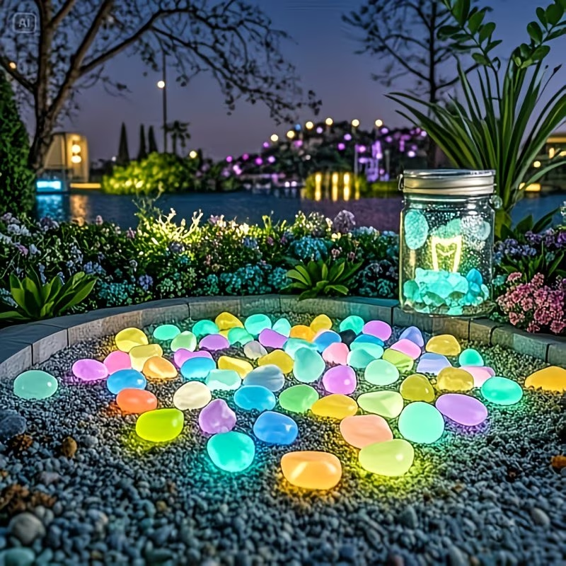 300PCS Luminous Pebble Set,0.9 - Aquarium Fish Pot บทวิจารณ์และราคา