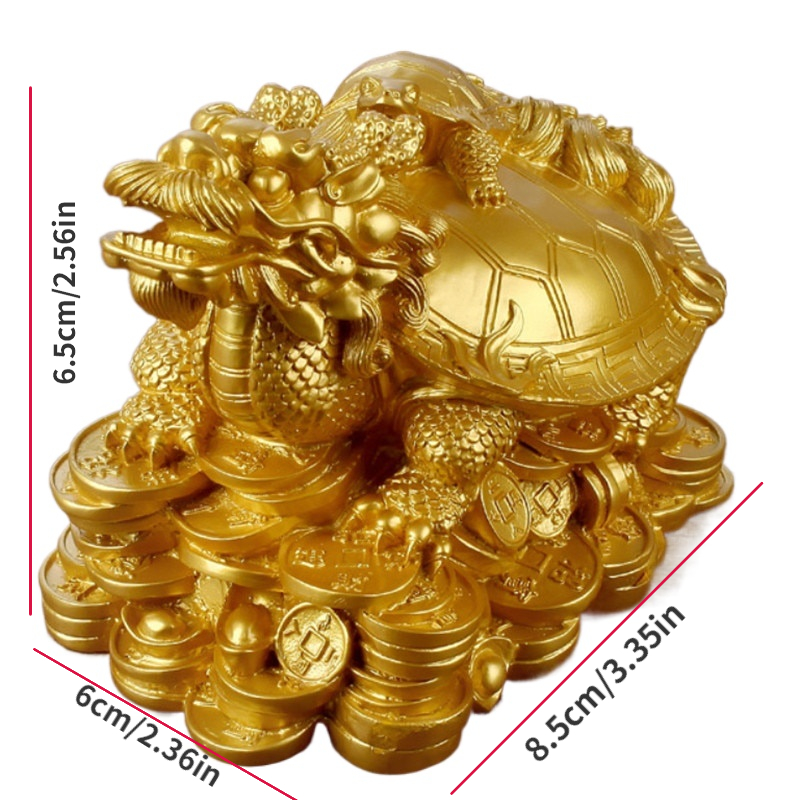 1 Resin Gold/bronze Feng Shui  - Aquarium Fish Dragon บทวิจารณ์และราคา