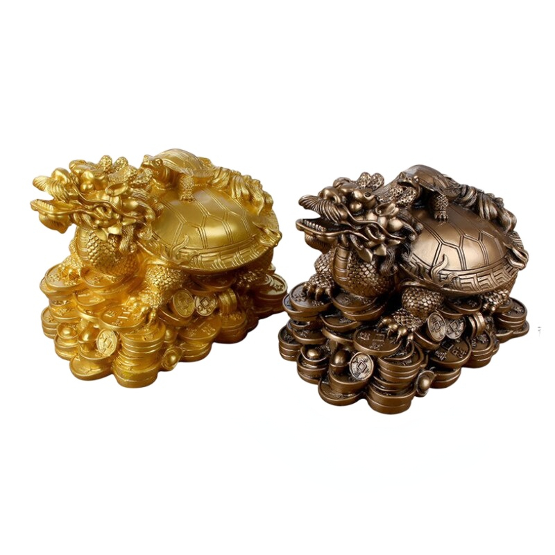 1 Resin Gold/bronze Feng Shui  - Aquarium Fish Dragon บทวิจารณ์และราคา