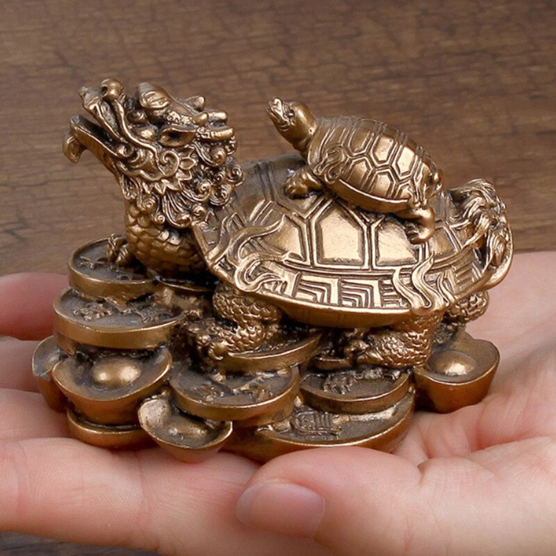 1 Resin Gold/bronze Feng Shui  - Aquarium Fish Dragon บทวิจารณ์และราคา