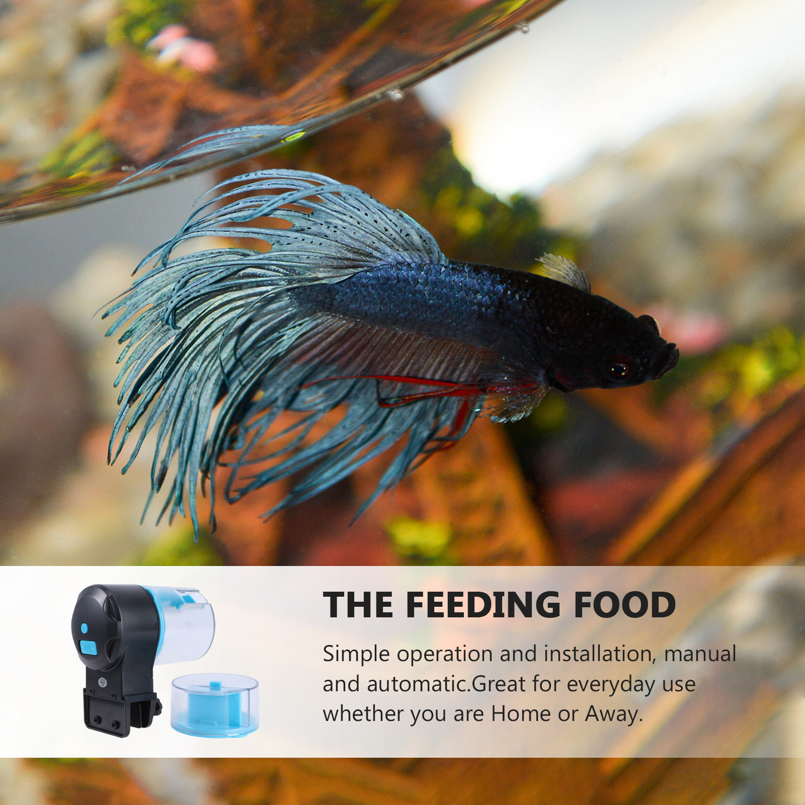 Automatic Fish Feeder for Aqua - Fish Food Flake บทวิจารณ์และราคา