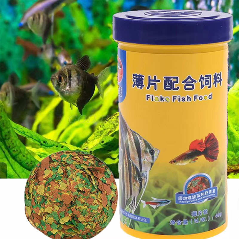NEW Healthy Fish Food Flakes F - Fish Food Flake บทวิจารณ์และราคา