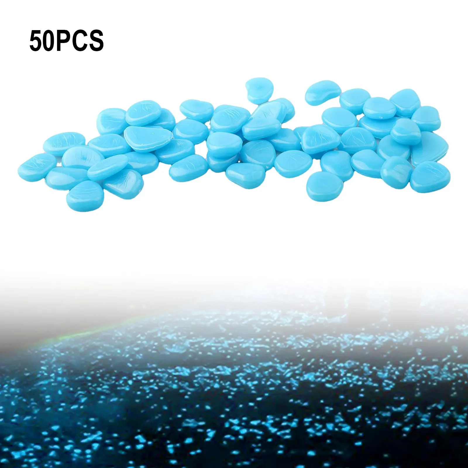50PCS/Set Glow In The Dark Peb - Fish Aquarium Home บทวิจารณ์และราคา