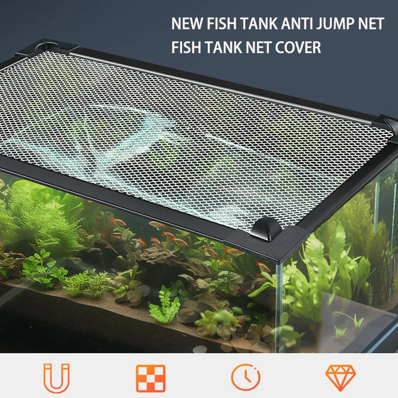 Aquarium Anti Jumping Net Magn - Aquarium Fish Jump Guard บทวิจารณ์และราคา