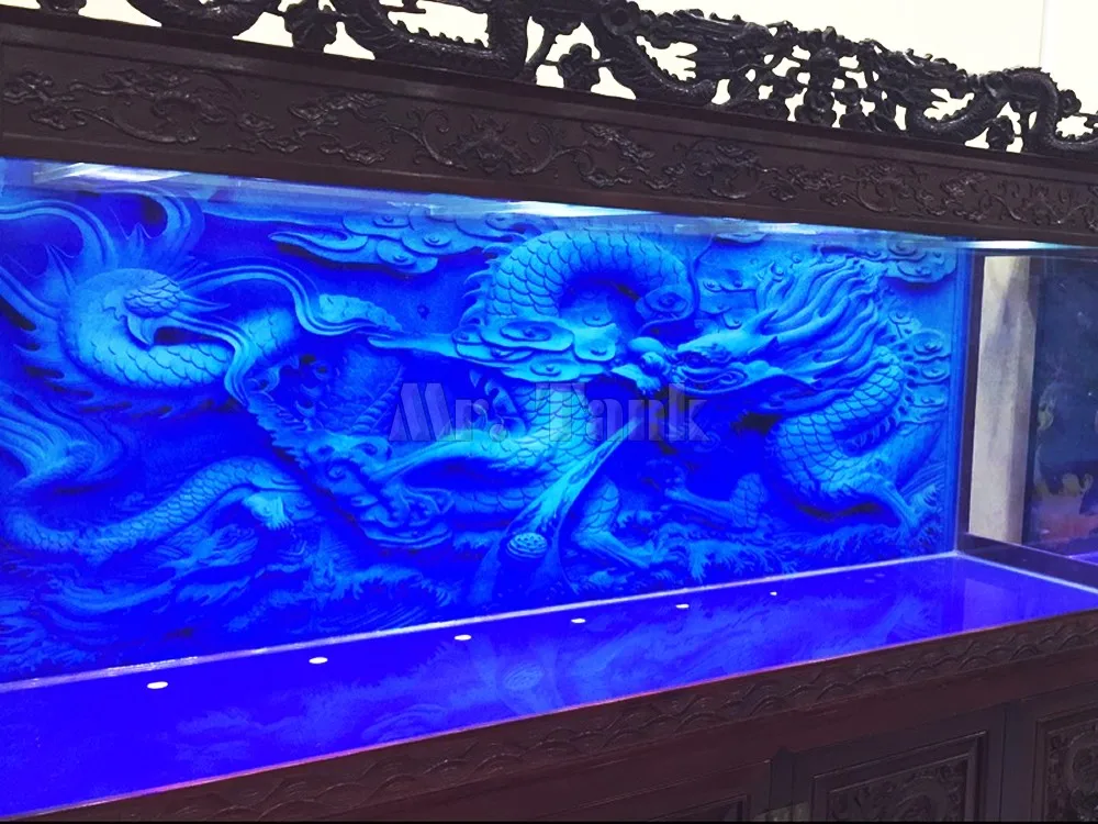 Custom Size Aquarium Backgroun - Aquarium Fish Dragon บทวิจารณ์และราคา