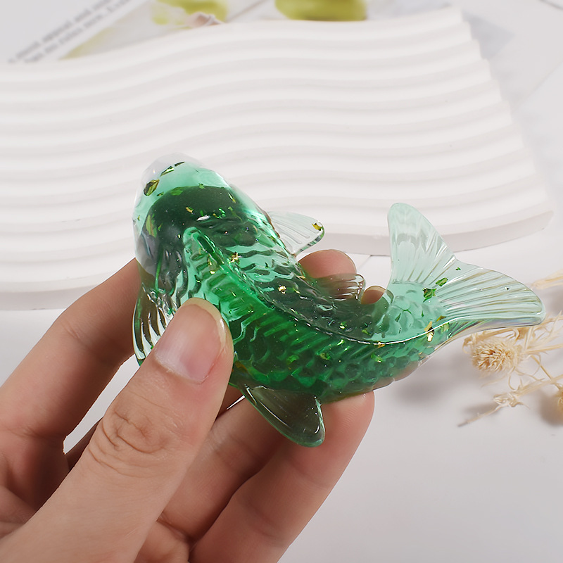 3D Koi Fish Shaped Epoxy Resin - Fish Aquarium Home บทวิจารณ์และราคา
