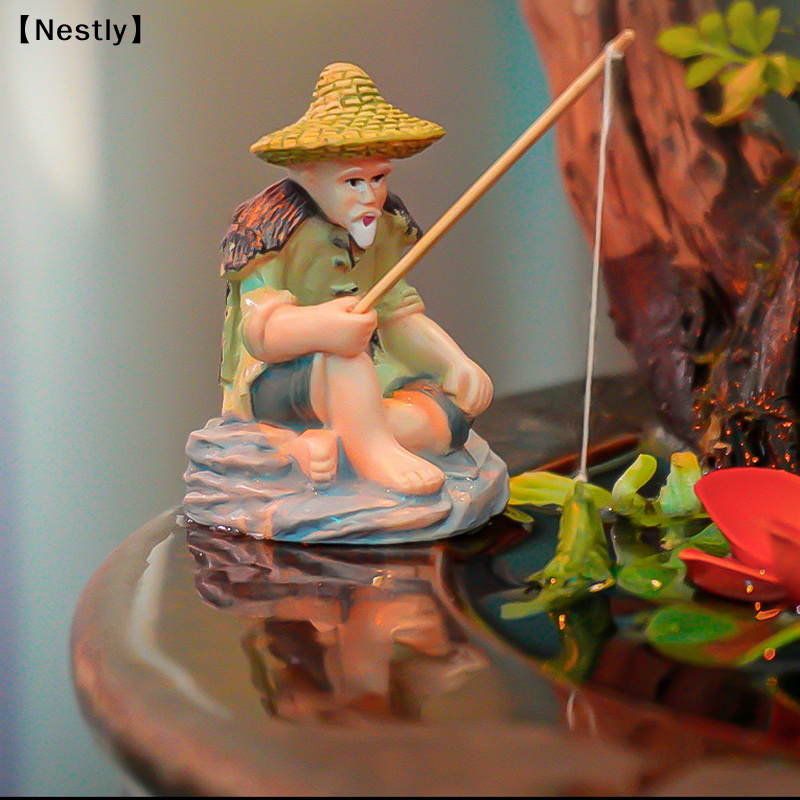 Miniature Old Man Fishing Orna - Aquarium Fish Buy บทวิจารณ์และราคา