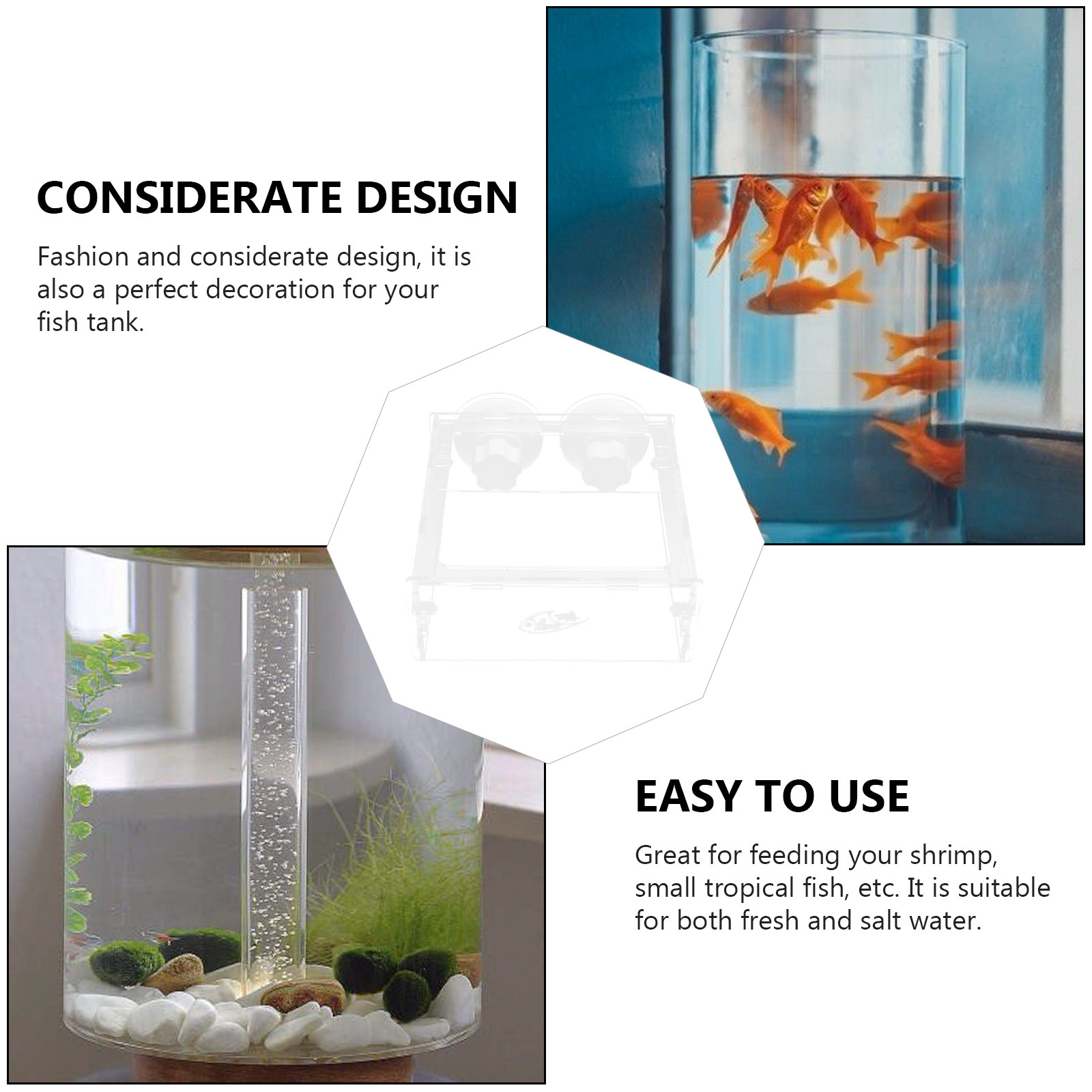 1Pcs Anti-Scatter Fish Feeding - Fish Food Flake บทวิจารณ์และราคา