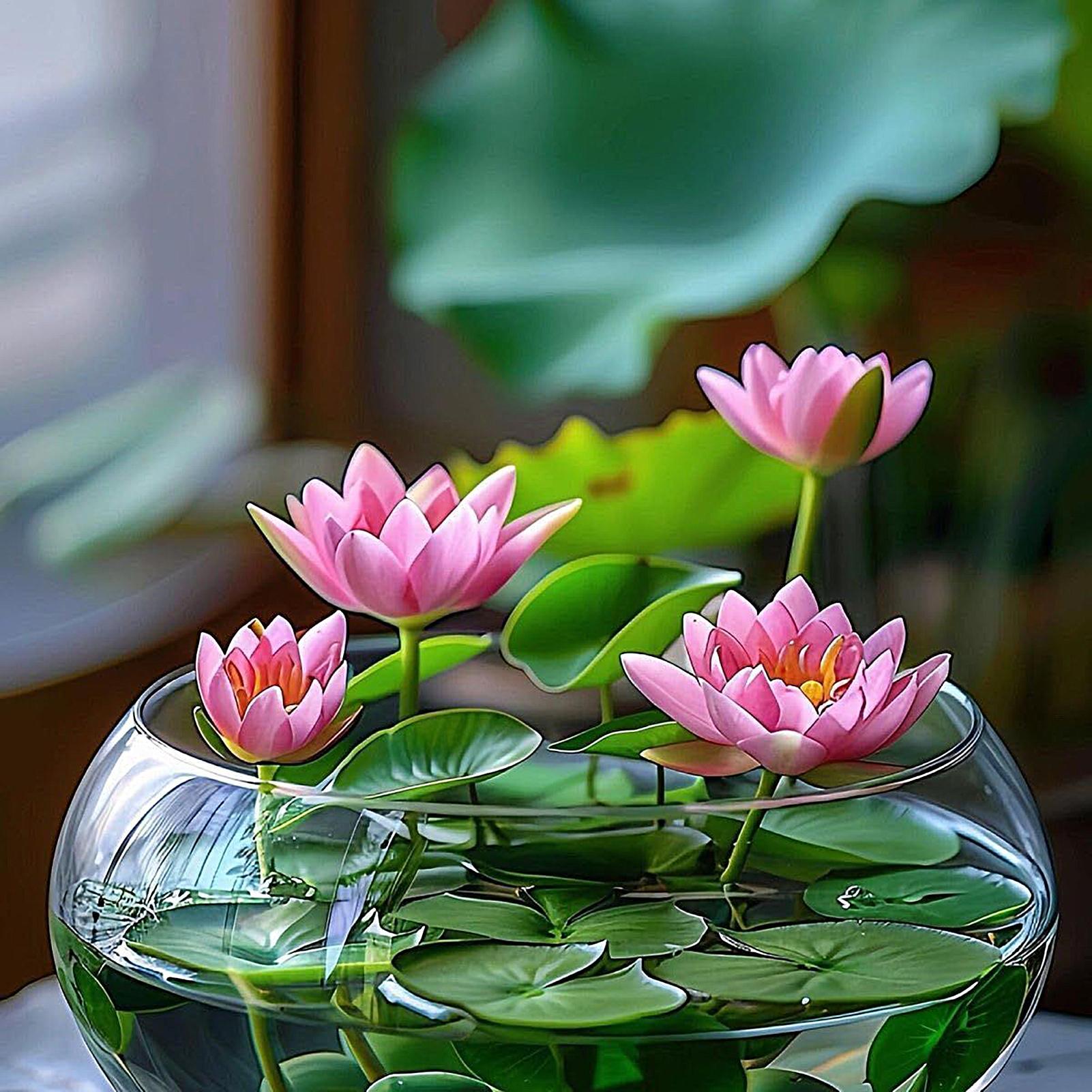 Fish Glass Bowl Glass Large Hy - Aquarium Fish Pot บทวิจารณ์และราคา