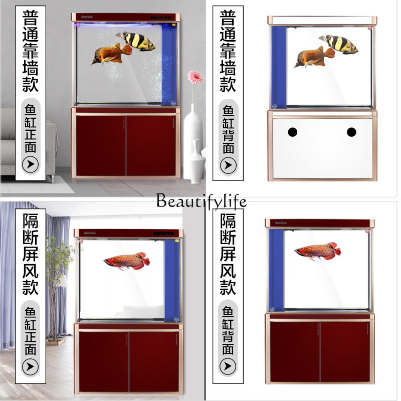 Large White Glass Living Room  - Aquarium Fish Dragon บทวิจารณ์และราคา