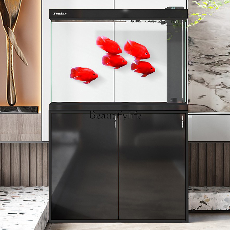Large White Glass Living Room  - Aquarium Fish Dragon บทวิจารณ์และราคา