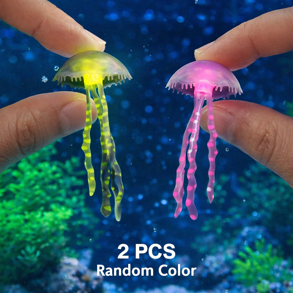 Luminous Simulation Jellyfish  - Aquarium Fish Discus บทวิจารณ์และราคา