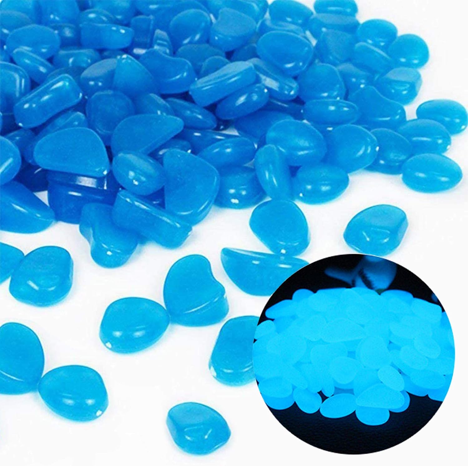 Fish Tank Rocks Glow Blue Pebb - Aquarium Fish Buy บทวิจารณ์และราคา
