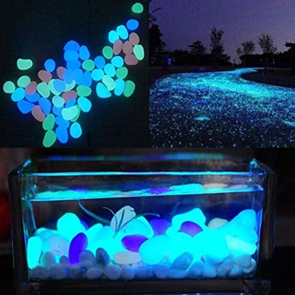 Fish Tank Rocks Glow Blue Pebb - Aquarium Fish Buy บทวิจารณ์และราคา