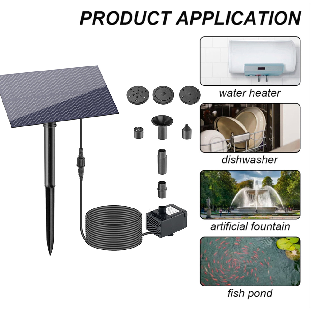 5W 5V Solar Water Pump Garden  - Fish Aquarium Home บทวิจารณ์และราคา