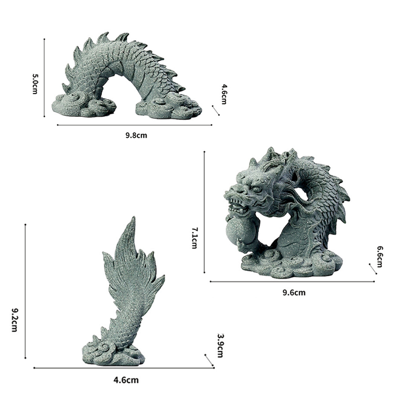 1Set Chinese Style Stone Drago - Aquarium Fish Dragon บทวิจารณ์และราคา