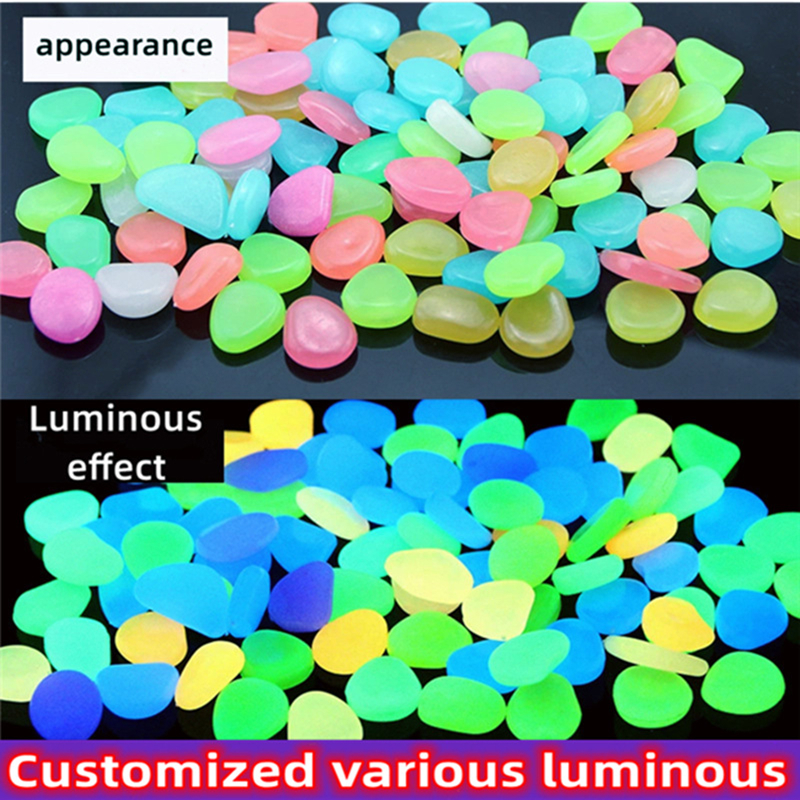 200-1000Pcs Luminous Sand Glow - Fish Aquarium Home บทวิจารณ์และราคา