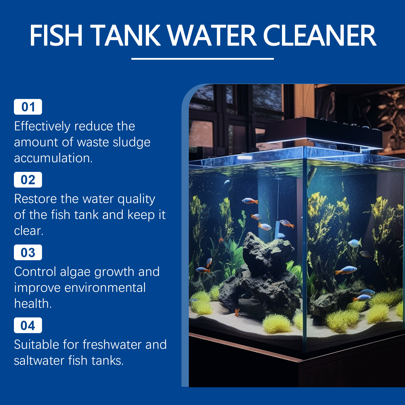 Aquarium Water Clarifier 100ml - Aquarium Fish Quality บทวิจารณ์และราคา