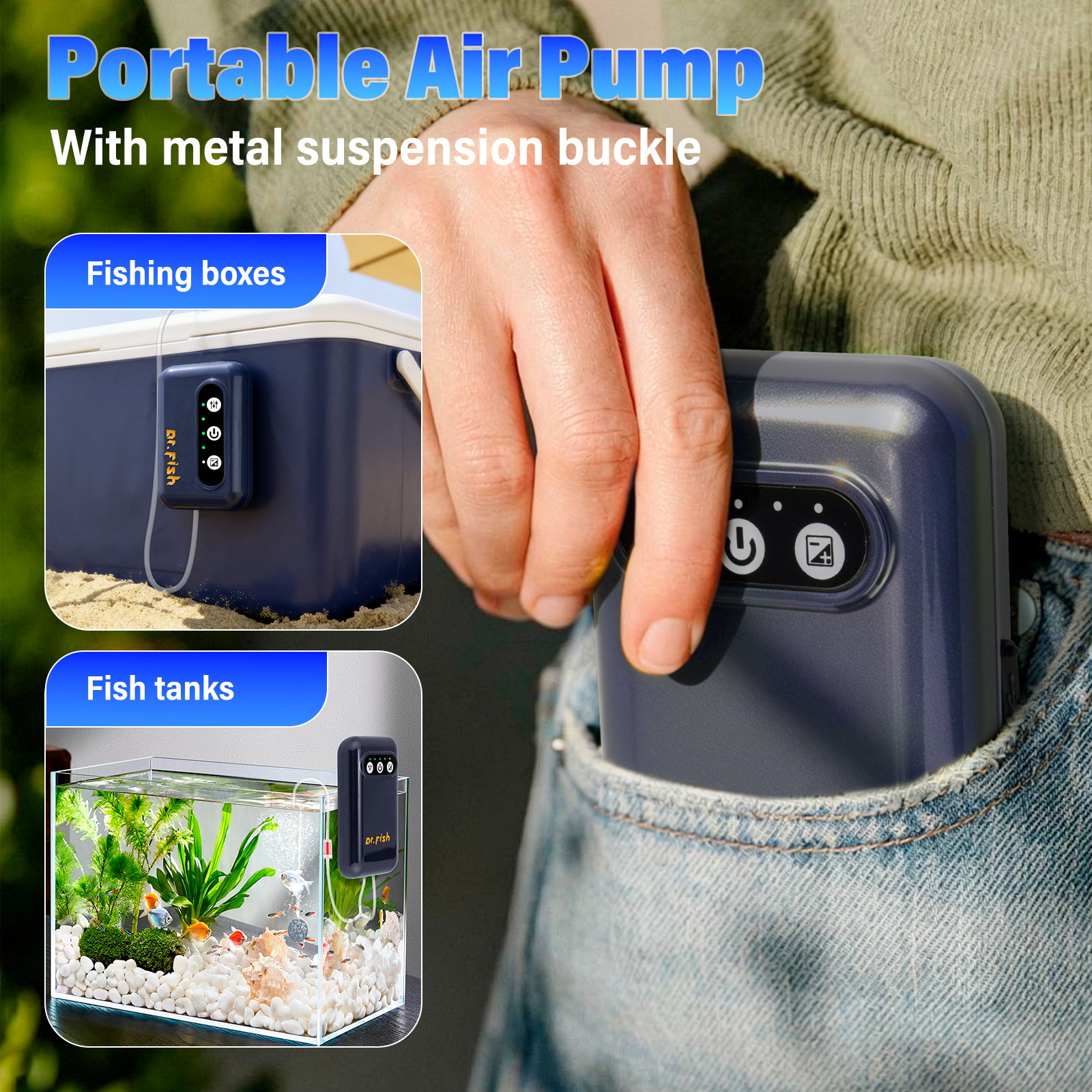 Aquarium Air Pump USB Recharge - Aquarium Fish Buy บทวิจารณ์และราคา