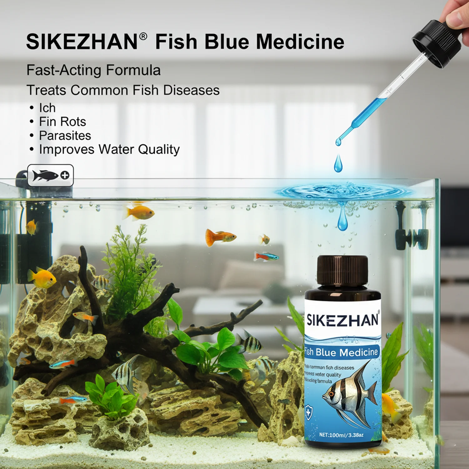 500ml Methylene Blue Solution  - Aquarium Fish Medicine บทวิจารณ์และราคา
