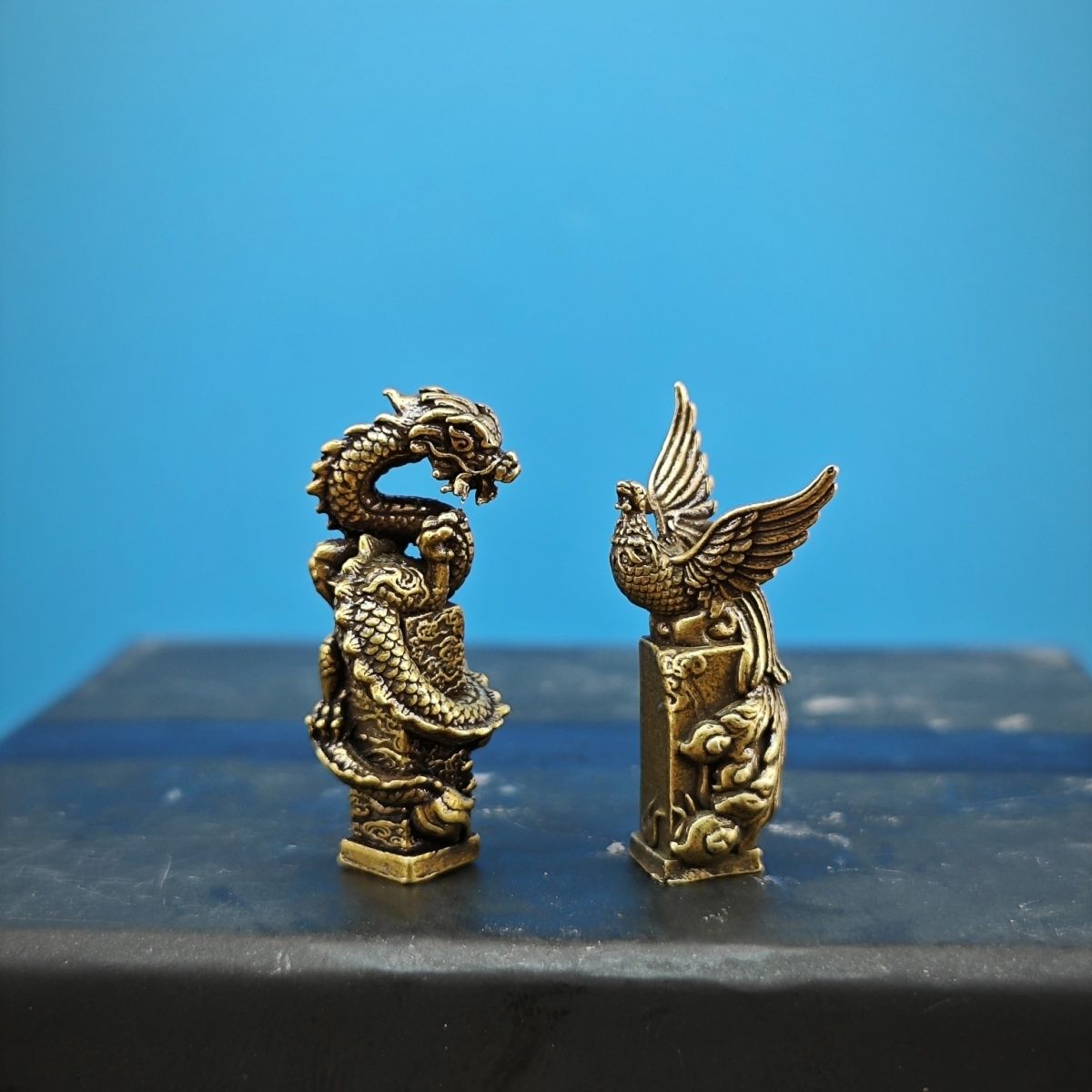 Brass Dragon and Phoenix Auspi - Aquarium Fish Dragon บทวิจารณ์และราคา