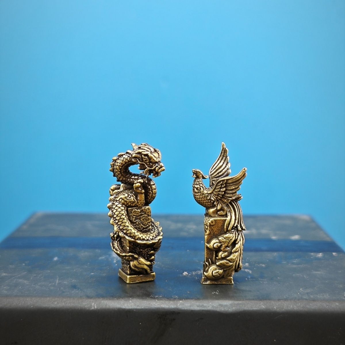 Brass Dragon and Phoenix Auspi - Aquarium Fish Dragon บทวิจารณ์และราคา