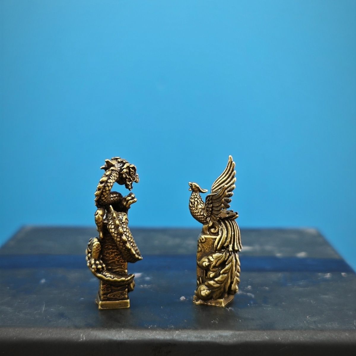Brass Dragon and Phoenix Auspi - Aquarium Fish Dragon บทวิจารณ์และราคา