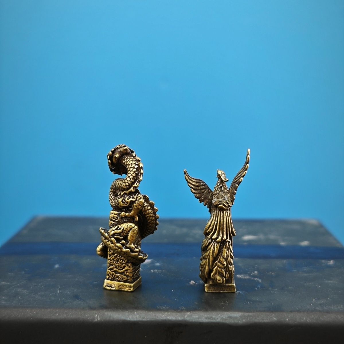 Brass Dragon and Phoenix Auspi - Aquarium Fish Dragon บทวิจารณ์และราคา