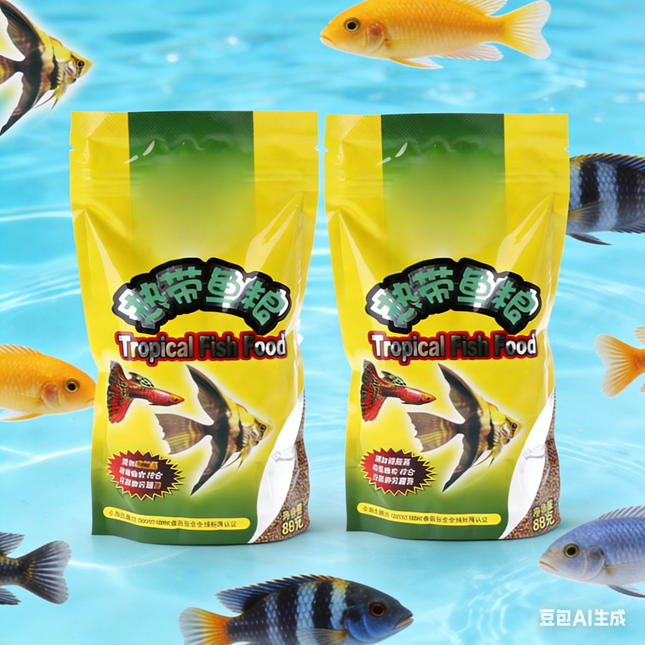 1/2pcs Aquarium Tank Tropical  - Fish Food Flake บทวิจารณ์และราคา