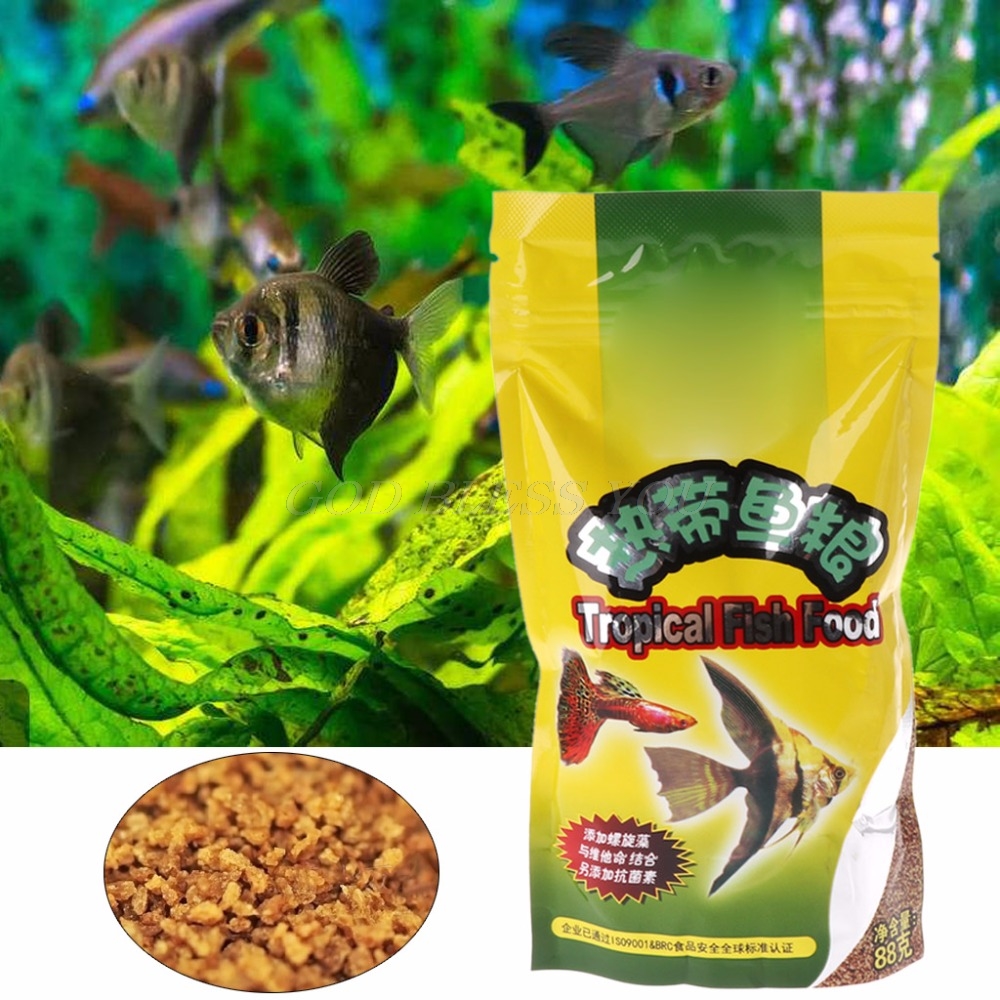 1/2pcs Aquarium Tank Tropical  - Fish Food Flake บทวิจารณ์และราคา