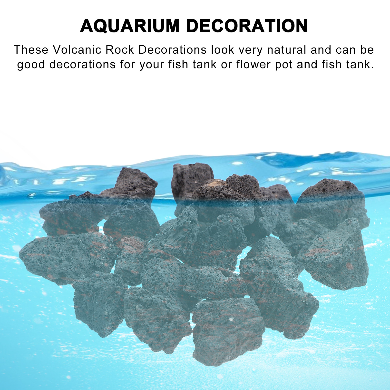 1Pack Volcanic Rocks Natural L - Aquarium Fish Pot บทวิจารณ์และราคา
