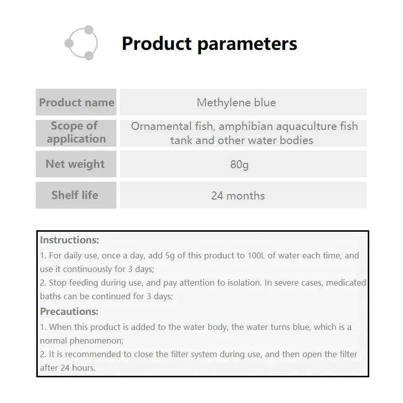 Methylene Blue Ornamental Fish - Aquarium Fish Medicine บทวิจารณ์และราคา