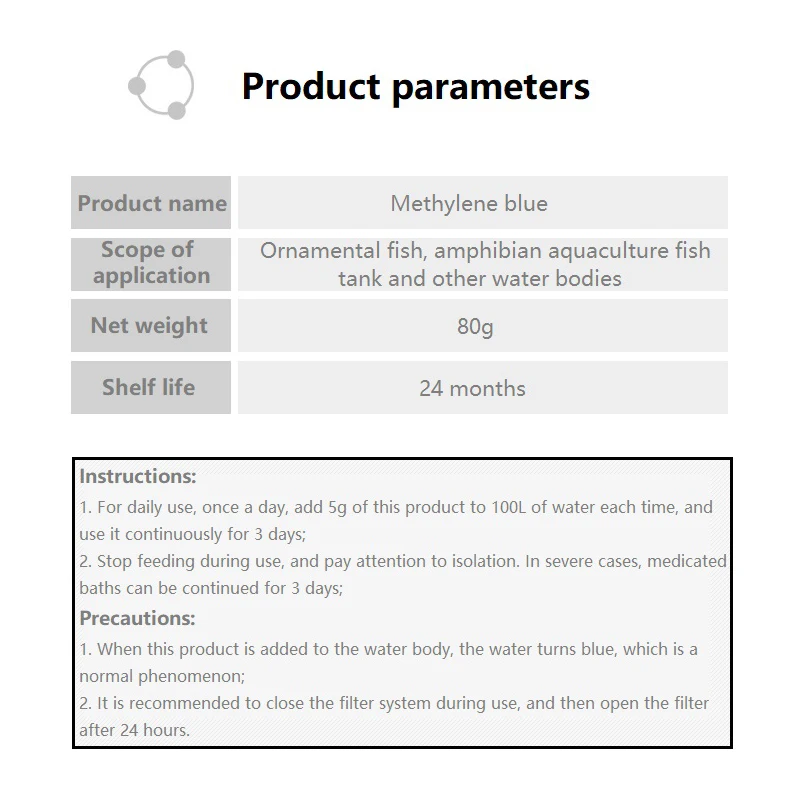 Methylene Blue Ornamental Fish - Aquarium Fish Medicine บทวิจารณ์และราคา