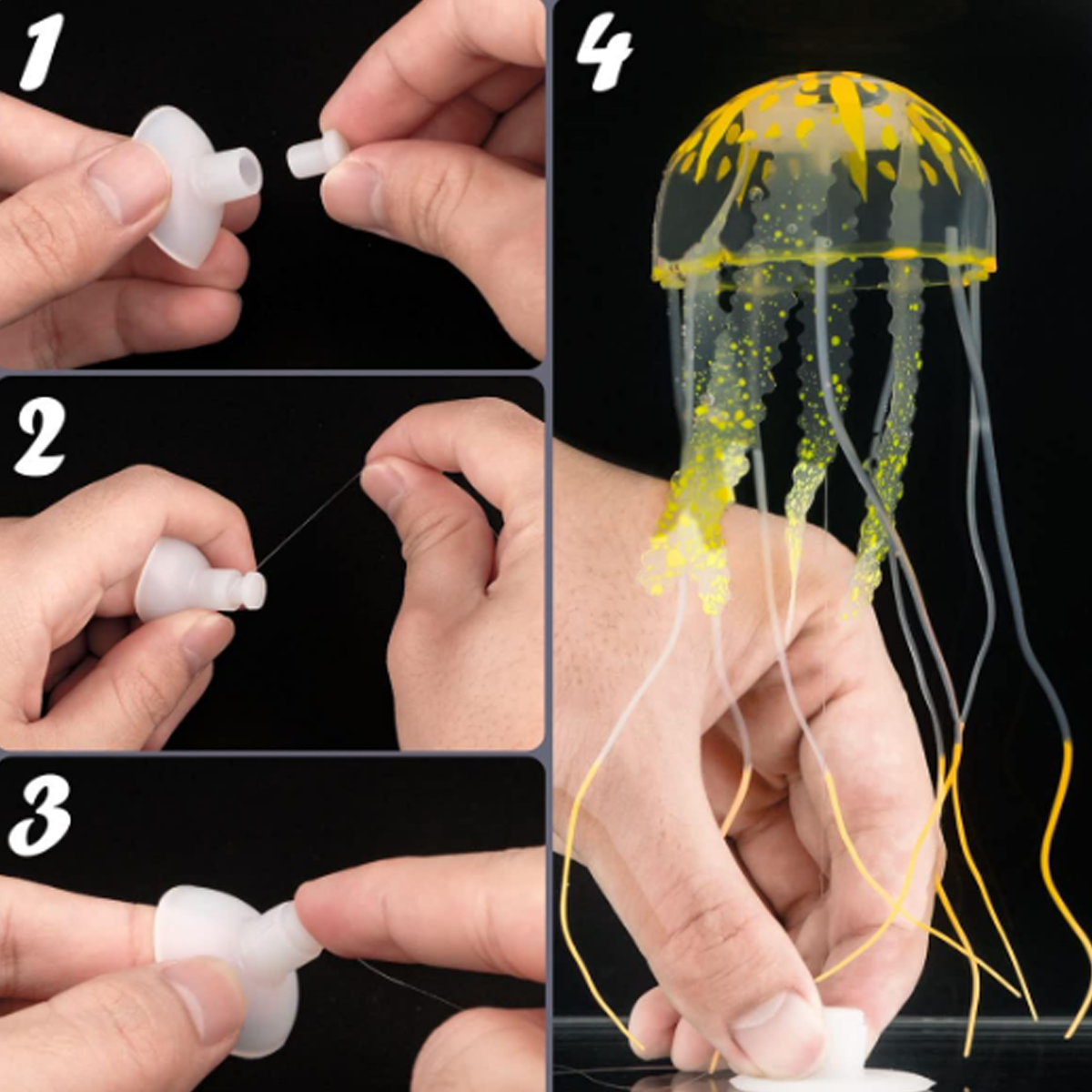 1 Pc Coral Moon Jellyfish Aqua - Aquarium Fish Discus บทวิจารณ์และราคา