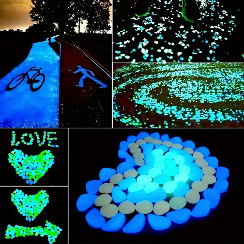 500Pcs Glow in The Dark Garden - Fish Aquarium Home บทวิจารณ์และราคา