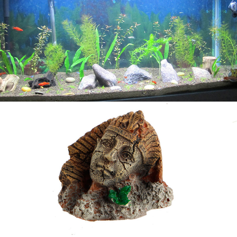 Egyptian Pharaoh Sphinx Resin  - Aquarium Fish Buy บทวิจารณ์และราคา