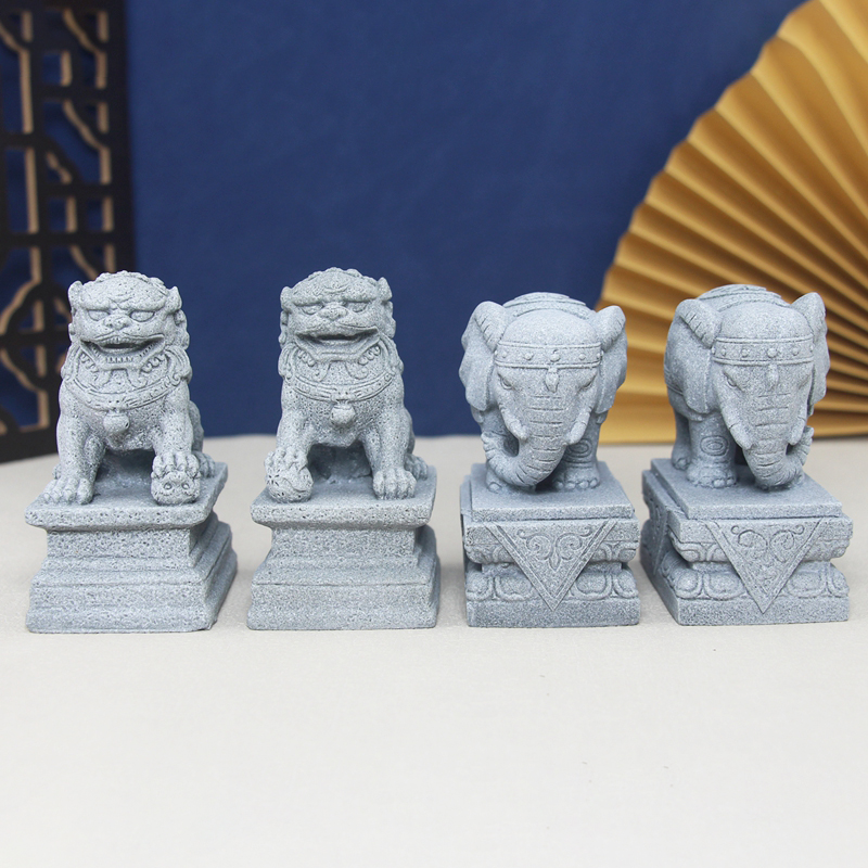 Artificial Stone Elephant Lion - Aquarium Fish Dragon บทวิจารณ์และราคา